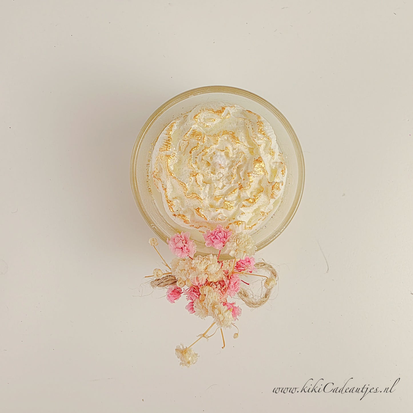 Duo Bloemenkaarsen in Glas (Set van 2)